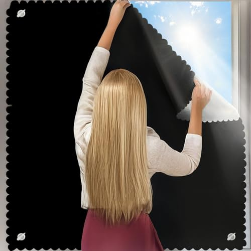 Cortina de oscurecimiento Son Compatible con Velux MK04(60B*78H cm), Sin Taladrar, Ventosas, Tejido Oxford 100% Opaco, Bloquea Sol y Rayos UV, Fácil Instalación para Ventanas de Tejado