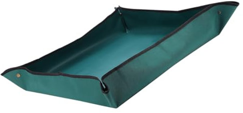 TOYANDONA Tappeto per Rinvaso Piante Grasse Pieghevole in PVC Verde