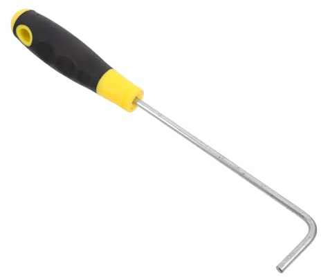 Gancio Porta Manico in Gomma Antiscivolo in Acciaio Inox | Serranda Avvolgibile e Finestre, Zincato, Leggero e Versatile, Adatto anche Gancio per Tombino