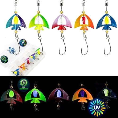Njord Kalastus Messeneuheit 2025 Wing Spoons Forelle Set 4,5g UV Aktiv | Forellen Spoon Set Forellenköder Neuheiten 2025 | Forellen Köder Box Angelzubehör Forelle