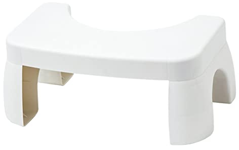 HAPINARY Sgabello per Wc in Plastica Antiscivolo e Resistente per Bagno, Sgabello i Piedi per Adulti, Dimensioni Compatte Adatte a Casa e Bagno