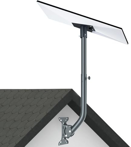 Gaethra Soporte Starlink Gen 3, 360° Ajustable Starlink Internet Satelital Kit, Longitud Ajustable para Pared Y Techo