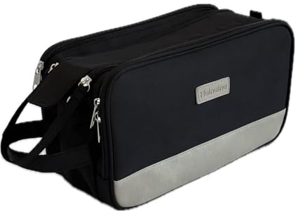 Hulnulnu Premium Herren Kulturbeutel & Kulturbeutel – wasserdichte Tasche aus Segeltuch und Leder für Reisen, Business & Geschenk, geräumiger und langlebiger Organizer