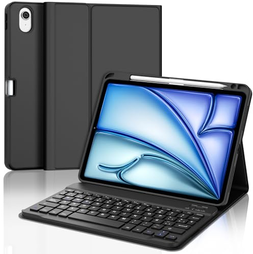 JADEMALL Custodia Tastiera per iPad Air 11 M2/M3/M4 2024/2025/2026