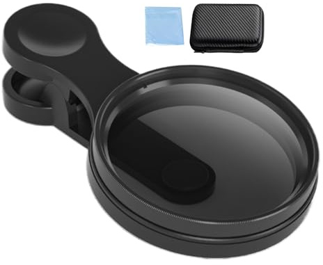 Filtro de cámara de teléfono – Filtro CPL móvil de 52 mm, polarizador de teléfono inteligente de capa | Equipo de lente de alta claridad fiable de larga duración para creadores de fotografía de viajes