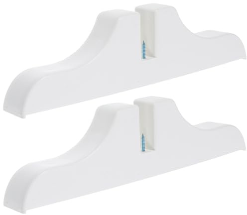 UKCOCO Support de Cloison et Base de Partition en Plastique Épais, Lot de 2, pour Séparation d'Espace Domestique et Bureau, Pieds Résistants pour Écran de Confidentialité