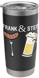 Frank & Stein Oktoberfest German Beer Drinker Stainless Steel Insulated Tumbler