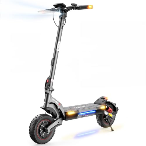 iScooter Patinete Eléctrico Adultos Todoterreno iX7 Pro Homologado DGT, 500W*2 Doble Motor, 15AH Batería, Autonomía 55-70KM, Cerradura Electrónica, Smart App, Carga 150 kg, 4 Modos de Velocidad 10
