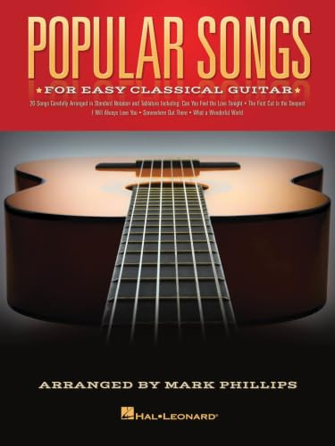 Popular Songs For Classical Guitar Solo: Songbook, Tab für Gitarre: For Easy Classical Guitar