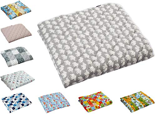 Babyfrücht Krabbeldecke BLP: Elefant, Fb. grau | rutschfest/wasserfest | Serie: Base-Line Premium (BLP) | Artikel: 10183 | ca. 130x150cm groß | 30°C waschbar