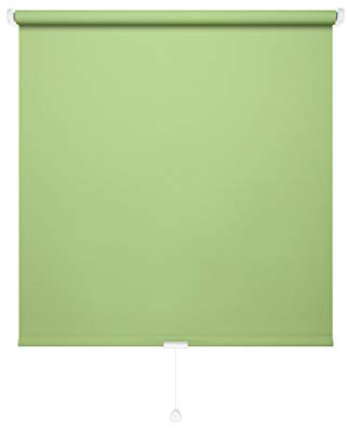 JalousieCrew Schnapprollo Springrollo Mittelzugrollo Limone - Breite 62 bis 222cm - Länge 160 und 230cm - Blickschutz (222 x 160 cm)
