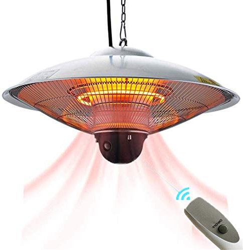 Riscaldatore elettrico per patio, Riscaldatori sospesi a infrarossi per esterni con telecomando, Riscaldatori a soffitto, Riscaldatore da balcone 1010W / 1200W / 2210W