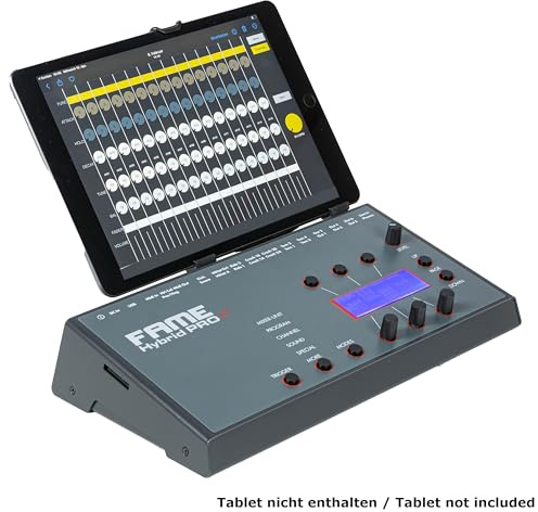 Fame Hybrid Pro XT E-Drum Modul, 32 GB Speicher, 500 Sounds, 80 Kits, 15 Trigger-Eingänge, 6 Direct-Outs, App-Steuerung, MIDI, Metronom, In-Ear Monitoring, Soundmodul für kreative Drummer