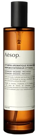 Aesop Cythera Aromatique Luxury Room Spray | Woody, Opulent, Spicy Aroma lasts for Several Hours | 3.4 oz / 100mL