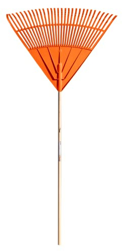 Balai à Lames avec Manche en Bois, tête en Plastique 30 Dents 78 cm