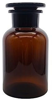 Vintage Style Apothecary Jar 500ml – Glass Container with Lid for Home Decor and Storage, Antique Pharmacy Style, Perfect for Organizing Kitchen and Bathroom with Classic Charm - Elegant Glass Bottle