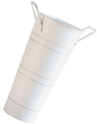 KUAIYIJU Portaombrelli in metallo con manico vintage ombrello secchio decorativo vaso fiore secchio portaoggetti rack per casa soggiorno