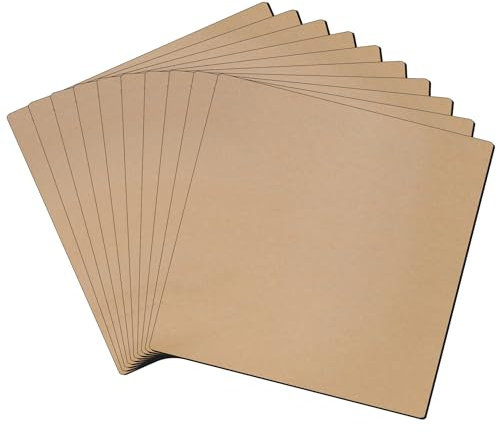 LLPT Fogli Magnetici Adesivi 10 Pezzi 12.7CMx12.7CM Carta Magnetica Adesiva | Foglio Magnetico Flessibile da Frigorifero per Foto, Immagini, Istruzione, Fai da Te, Lavoretti e Cartelli