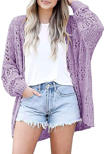 Giacca lunga all'uncinetto da donna in cotone – cardigan leggero lungo da donna estivo – leggero sottile cardigan con bottoni a maniche lunghe pizzo elegante cardigan a maglia cardigan lavorati a