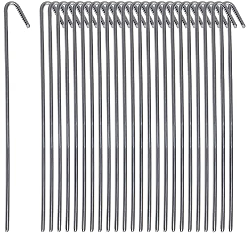 GodlSoon Zeltheringe, Heringe for harten Boden, verzinkte Zeltheringe, 50 Stück – robuste Campingheringe aus Metall – langlebige, robuste Zeltheringe aus Stahl