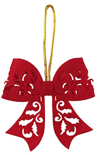 10 Stück/Set Weihnachtsbaumschleifen, rote Schleife, Weihnachtsbaumschmuck, hängende Anhänger, Hochzeit, Party, Dekoration, Heimdekoration, Outdoor, Zuhause, Fliege, Anhänger, einfache Heimdekoration,