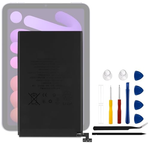 Vvsialeek A2522 Replacement Battery Compatible with Apple iPad Mini 2021 Gen 6 6th A2567 A2568 A2569 EMC 4043 4044 iPad 14.1 iPad14.2 Series with Free Toolkit