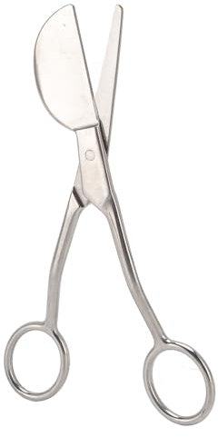 Schere mit Entenschnabelklinge, Doppelt Gebogener, Gebogener Schere mit Versetztem Griff, Doppelt Gebogene Stick- und Applikationsschere, Zum Sticken, Stoff, Garn, Stricken,