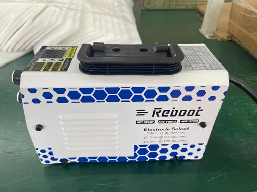 Reboot Arc Stick/MMA 2 in 1 Welder,160Amp 220V Portable Mini Welding Machine IGBT Digital Display LCD Hot Start Arc Force Anti-Stick for DIY Enthusiasts & Professionals