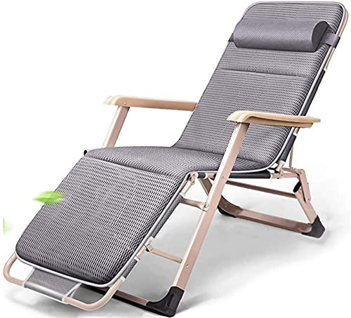 SJHDHDA Liegegarten -Liegestuhl, Metallklapper -Lunch -Pause -Büro Dual Purpose Sun Lounger, geeignet für den Camping Beach im Freien (12) Learned extensively