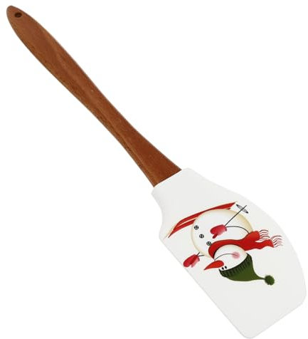 Ciieeo Christmas Butter Scraper Silicone Jam Scraper Spatula for Baking Cakes Kitchen Practical Baking Tool
