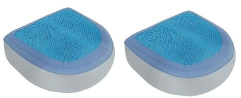 2Pcs Inflatable Hot Tub Seat Hot Tub Booster Seat Bath Spa Pad with Suction Cups Back Support Bath Pad Air and Water-Filled Double Purpose Bathtub Massage Cushion for Spas and Bathtub