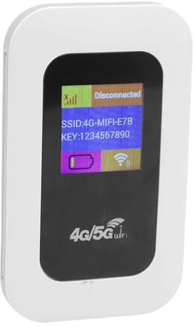 EIMSOAH Punto de Acceso Móvil WiFi, Dispositivo de Hotspot WiFi de Alta Velocidad de 300Mbps, Dispositivo de Red Inalámbrica de Bolsillo 4G 5G para Acampar de Viajes