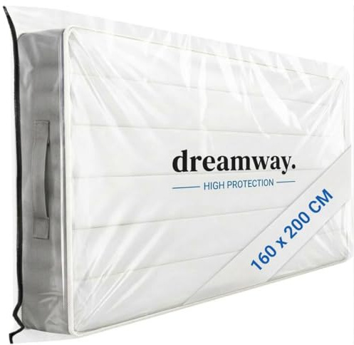 Dreamway - Housse Protection Matelas Demenagement et Stockage 160x200 cm