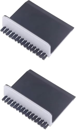 2 Pcs Black Kitchen Sink Squeegee Cleaner Brushes, Fruit and Vegetable Cleaning Brushes