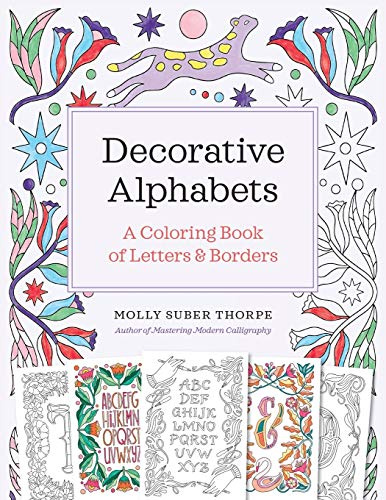 Decorative Alphabets: A Coloring Book of Letters and Borders