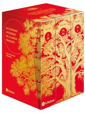Dictionnaire historique de la langue française, l'édition ultime - Coffret compact 3 volumes - rouge
