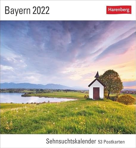 Bayern Kalender 2022: Sehnsuchtskalender, 53 Postkarten
