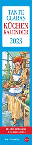 Tante Clara Küche Langplaner 2023. Praktischer Wandkalender mit Küchen-Tipps und abtrennbaren Rezepten. Langer 14-Tages-Kalender 2023. Terminplaner für die Küche. 11x49 cm.