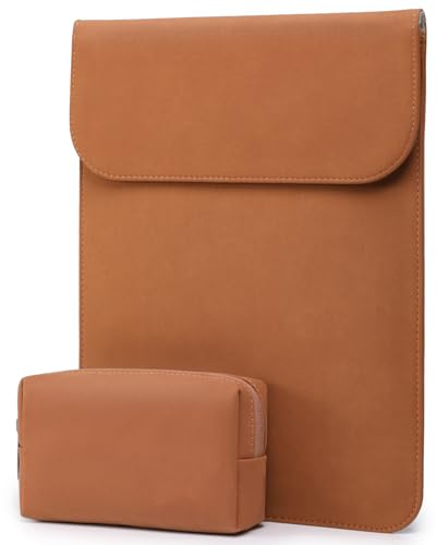 HYZUO 13 Inch Laptop Sleeve PC Case for MacBook Pro 13 M2 M1 2026-2016, 13 MacBook Neo 2026 A3404, MacBook Air 13 M5 A3449 M4 M3 M2 M1 2026-2018, 13 iPad Pro/Air, Surface Pro, XPS 13, Brown