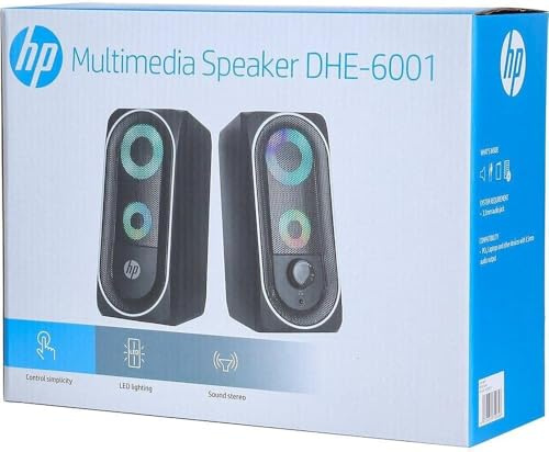 HP Altavoces de Ordenador DHE-6001 2.0 2x3W Gaming RGB