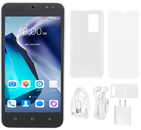 Téléphones intelligents déverrouillés, Téléphones Portables Double SIM de 5,45 Pouces, ROM de 1 Go de et 8 Go, Smartphone 3G de Reconnaissance faciale de 2200 mAh pour