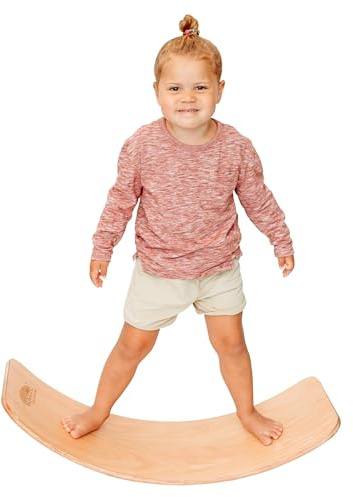MagicMeadow Wooden Sensory Balance Board for Kids Aged 3+
