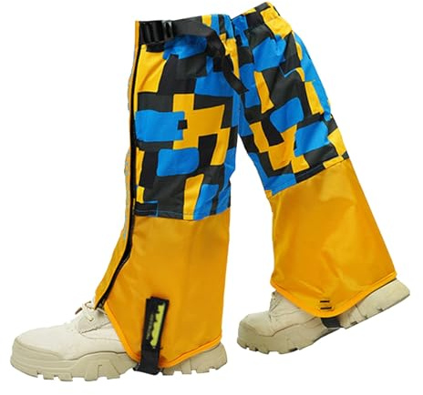 DeaRyU Leg Gaiters,children's Leggings for Hiking Waterproof and Adjustable Snow Boot Covers Gaiters for Walking, Hunting, Mountain Climbing, and Snowshoeing (Color : Style 1, Size : One size)