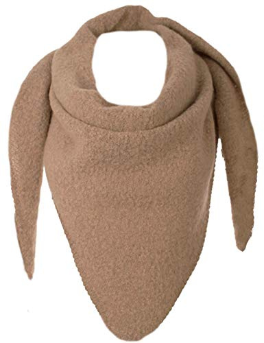 stylx Damen Schal XXL Dreieck Schal flauschig schal-tuch damen dicker dreieckstuch groß Wolle UNI Farben kuschelig