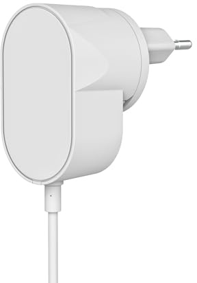 Yale - AC Power Adapter - EU & UK Power Modules - Continuous Power Supply - 8m cable - Spade Connectors - Power from Indoor Socket - Compatible with Yale Smart Video Doorbell