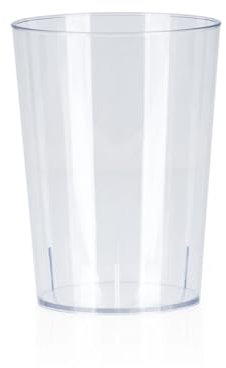 PAWOPA 50 Vasos de plástico acrílico reutilizables de 500 ML, Uso diario, ideales para sidra