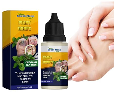 Fugal Nail Treatment, 10ml Plant Drops for Nails Care, Nail Repair Treatment, Oregano Tea Tree Oil Toenail Fungus Treatment, Fix & Renew Damaged, Broken Nails for Toenail and Fingernail
