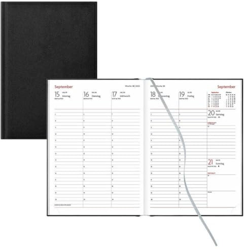 Lediberg 942 Buchkalender 2026 (Wochenplaner) schwarz