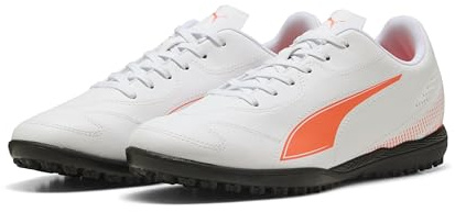 Puma Vitoria II TtSoccer Schuh für Herren, Puma Weiß, leuchtendes Rot, 43 EU
