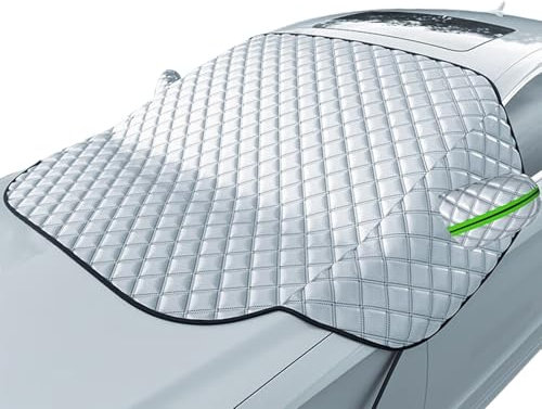 VODHXA Frontscheibenabdeckung Auto für FIAT Ducato 2006-2024, Autoscheibenabdeckung Winter, Auto Windschutzscheiben Abdeckung Schneeschutz Regenfest Staub
